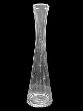 Vintage 1950s Circleware Atomic Starburst Clear Glass Bud Vase - Space Age